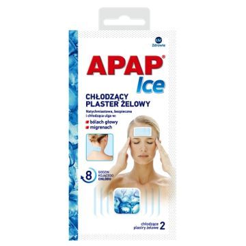 Apap Ice, chłodzący plaster hydrożelowy, 2 szt, 1 saszetka