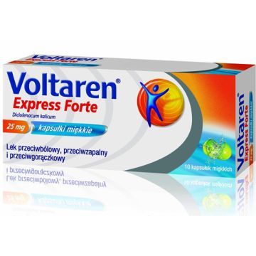 Voltaren Express Forte, 25 mg, kapsułki miękkie, 10 szt.