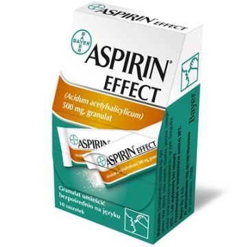 Aspirin Effect, 500 mg, granulat, 10 saszet.