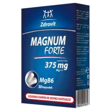 Zdrovit Magnum Forte 375 mg, kapsułki, 30 szt.