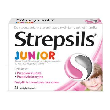 Strepsils Junior, pastylki, 24 szt.