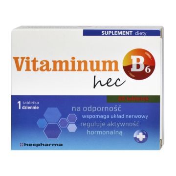 Vitaminum B6 hec, tabl., 60 szt