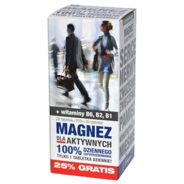 Magnez dla aktywnych, tabletki, 35 szt. (28 szt.+ 7 szt.)