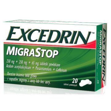 Excedrin MigraStop, tabl.powl., 20 szt