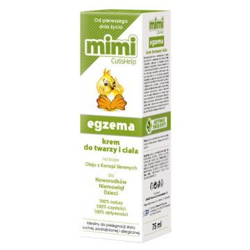CutisHelp Mimi, krem,konopny,do twarzy i ciala,Egzema,75 ml