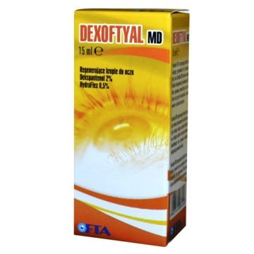 Dexoftyal MD, nawilżające i regenerujące krople do oczu, 15 ml