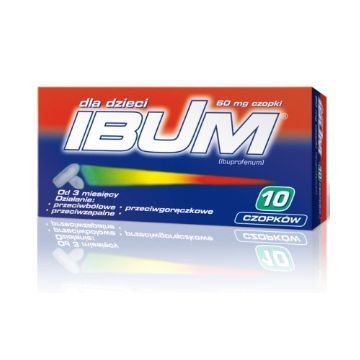 Ibum dla dzieci, 60 mg, czopki, 10 szt.