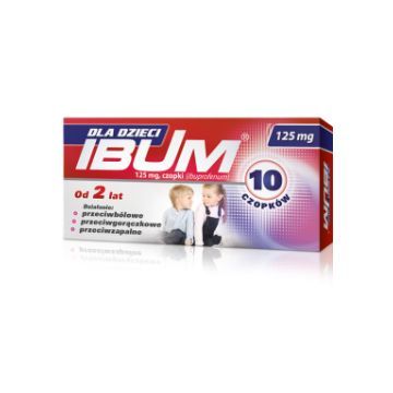 Ibum dla dzieci, 125 mg, czopki, 10 szt.