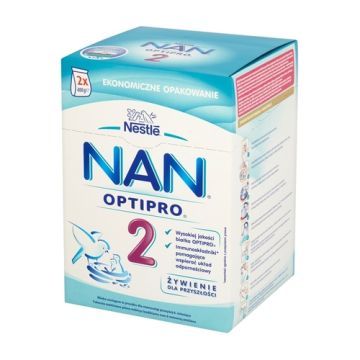 Mleko Nan Optipro 2 (Pro2), prosz.,pow. 6 m-ca,800g,(2x400g)