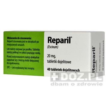 Reparil, 20 mg, tabl.dojelit.,(i.row),InPh,Austria, 40 szt