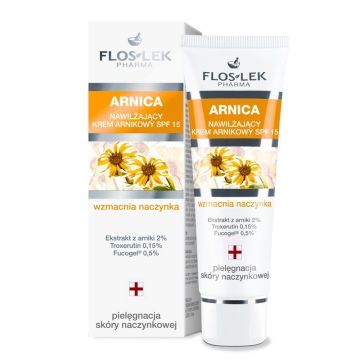 Flos-Lek Pharma Arnica, nawilżający krem arnikowy SPF 15, 50 ml