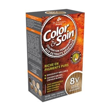 Color&Soin, farba do włosów, blond wenecjański (8V), 135 ml