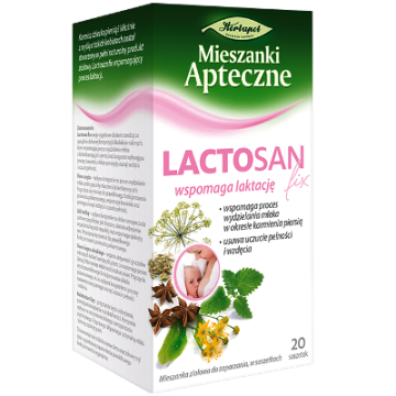 Lactosan fix, mieszanka ziołowa, 1,5 g, 20 saszetek