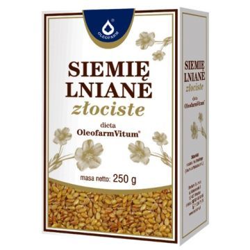 Oleofarm, LenVitol, siemię lniane, złociste, 250 g