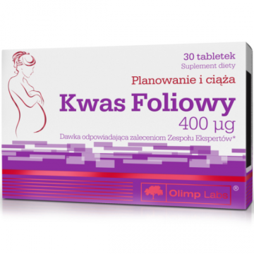 Olimp Kwas foliowy, 400 µg, tabletki, 30 szt