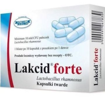 Lakcid forte, kapsułki twarde, 10 szt.