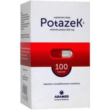 Potazek, kapsułki o zmodyfikowanym uwalnianiu, 100 szt.