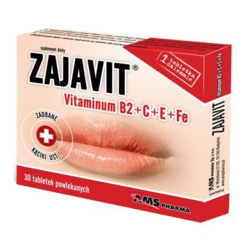 Zajavit, witamina B2 + C + E + Fe, tabletki powlekane, 30 szt.