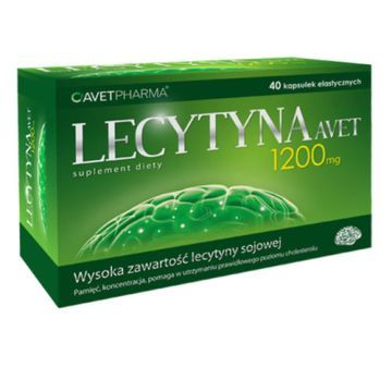 Lecytyna 1200 mg Avet, kaps., 40 szt