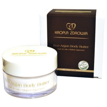 Kropla Zdrowia Eco Argan Body Butter, masło do ciała z olejkiem arganowym, 200 ml