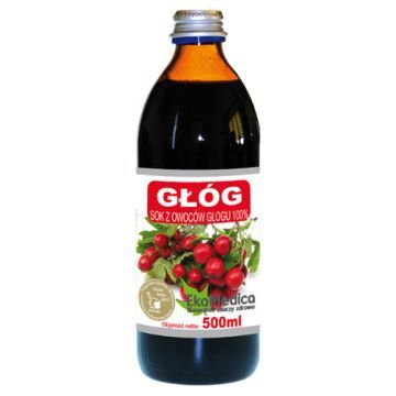 Glog, sok, z glogu, (EkaMedica), 500 ml