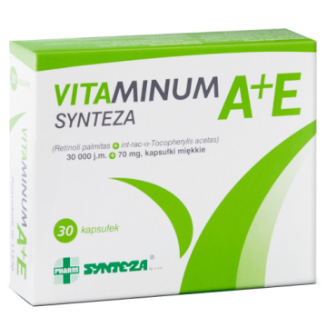 Vitaminum A + E Active Synteza, kapsułki miękkie, 30 szt.