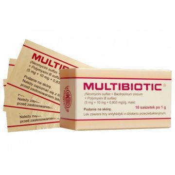 Multibiotic, maść, 1 g, 10 saszetek