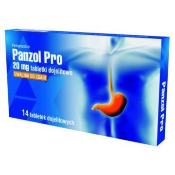 Panzol Pro, 20 mg, tabletki dojelitowe, 14 szt.