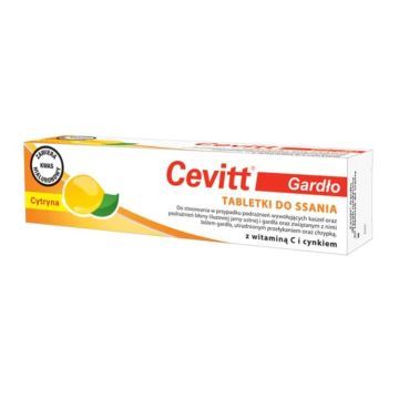 Cevitt Gardło, tabletki do ssania, cytryna, 20 szt.