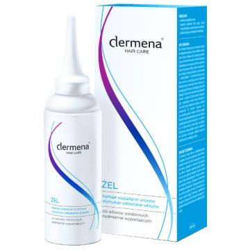 Dermena Hair Care, żel hamujący wypadanie włosów, 150 ml (butelka + dozownik)