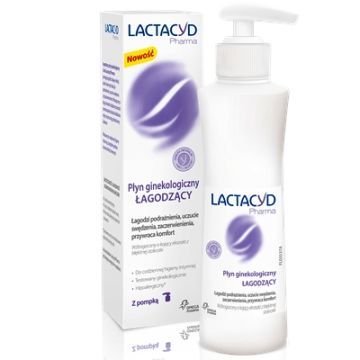 Lactacyd Pharma, płyn ginekologiczny, łagodzący, 250 ml, z pompką