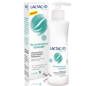 Lactacyd Pharma, antybakteryjny płyn ginekologiczny, ochronny, z pompką, 250 ml