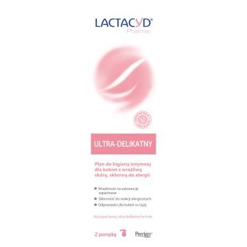 Lactacyd Pharma, ultra-delikatny płyn ginekologiczny, 250 ml, z pompką