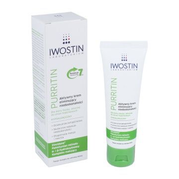 Iwostin Purritin, aktywny krem, skóra tłusta i trądzikowa, 40 ml