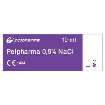 Polpharma 0,9% NaCL,roztwor chlorku sodu,10ml, 100 pojemn.