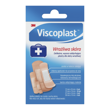 Viscoplast, wrażliwa skóra, plastry mix, 24 szt.