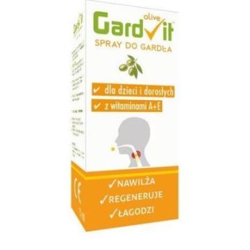 GardVit Olive, spray, do gardla, dla dzieci,doroslych, 15 ml