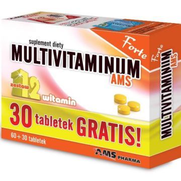 Multivitaminum AMS Forte, tabletki, 60 szt. + 30 szt.