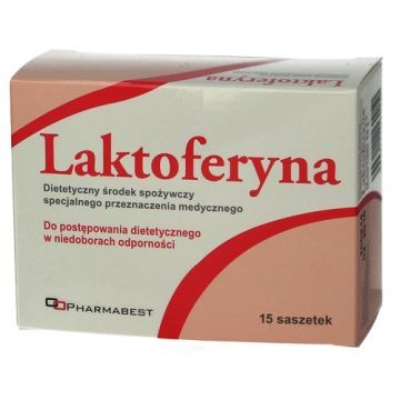 Laktoferyna, proszek w saszetkach, 15 szt.