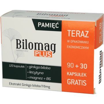 Bilomag Plus, kapsułki , 90 szt. + 30 szt. GRATIS