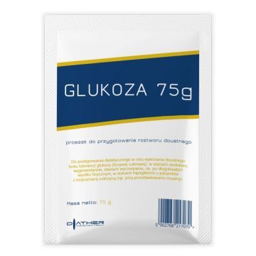 Glukoza, proszek do sporządzania roztworu doustnego, smak cytrynowy, 75 g, 1 saszetka