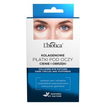 L'Biotica Płatki kolagenowe pod oczy, redukcja cieni i obrzęków, 3x2szt.
