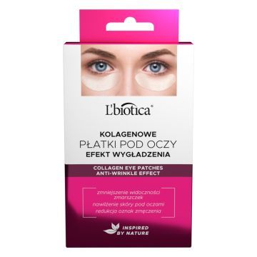 L'Biotica Płatki kolagenowe pod oczy, wygładzenie zmarszczek, 3x2szt.