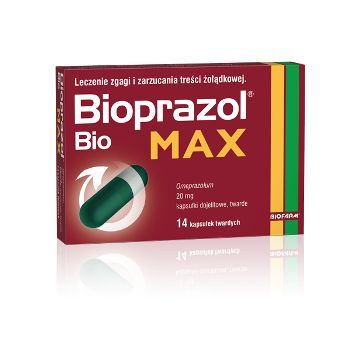 Bioprazol Bio Max, 20 mg, kapsułki dojelitowe twarde, 14 szt.