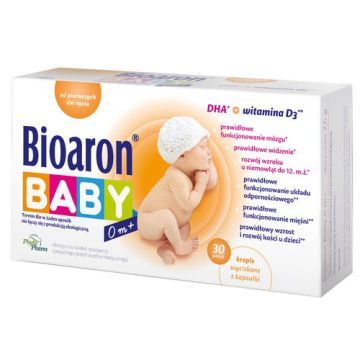 Bioaron Baby 0+, krople wyciskane z kapsułki, 30 szt.