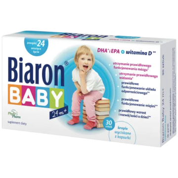 Biaron Baby 24 m+, krople wyciskane z kapsułki (twist-off), 30 szt.