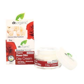 Dr Organic Rose Otto, krem, na dzien, 50 ml