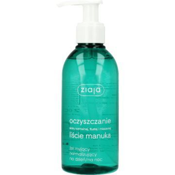 Ziaja Liście Manuka-Oczyszczanie, żel myjący, normalizujący, 200 ml