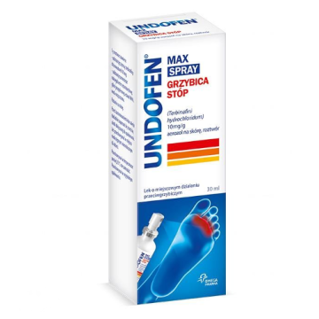 Undofen Max Spray, (10 mg/g), aerozol na skórę, 30 ml