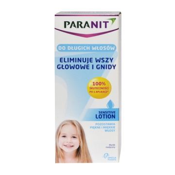 Paranit Sensitive Lotion, płyn likwidujący wszy i gnidy, 150 ml